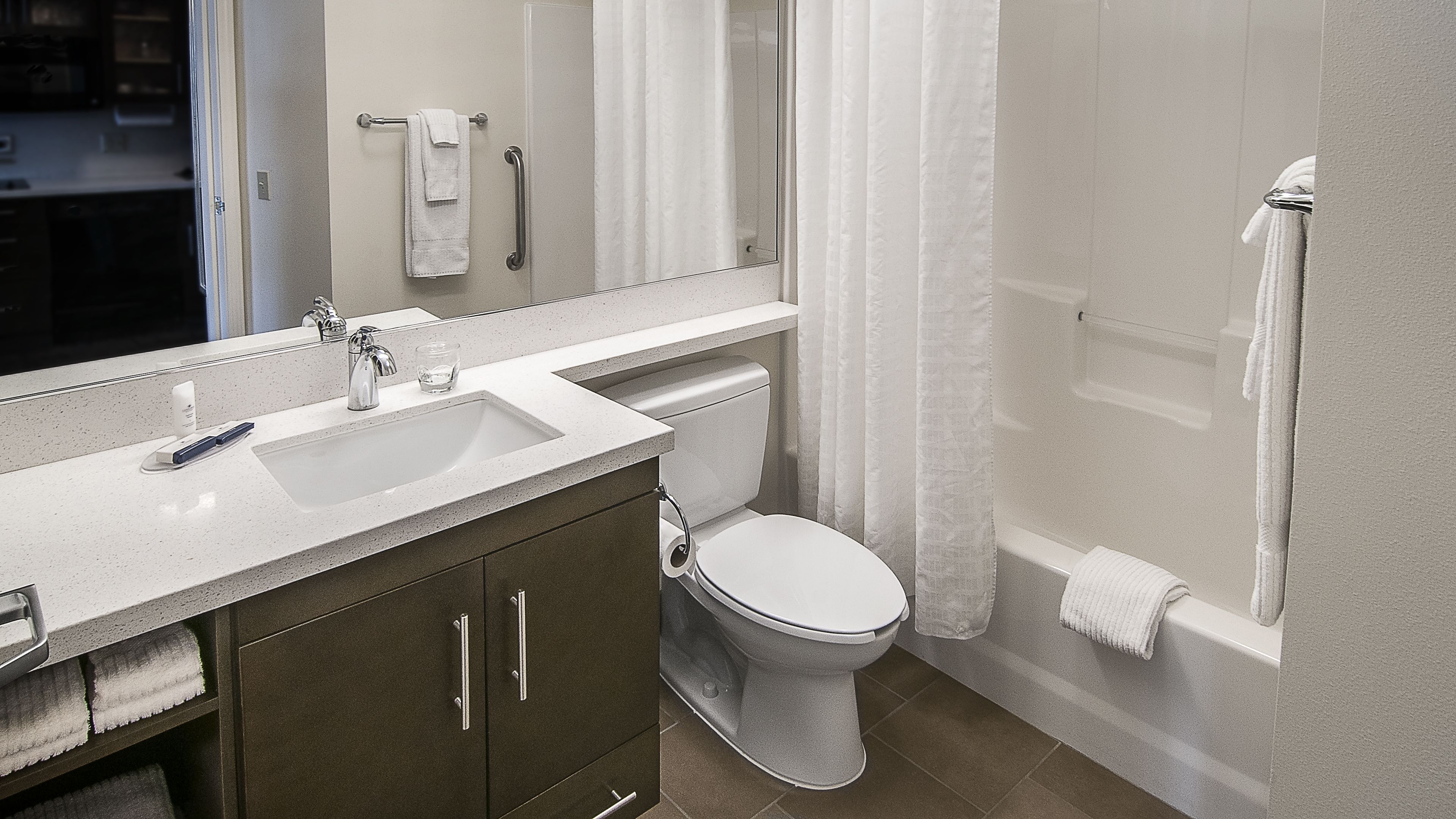 free toiletries, hair dryer, towels, soap