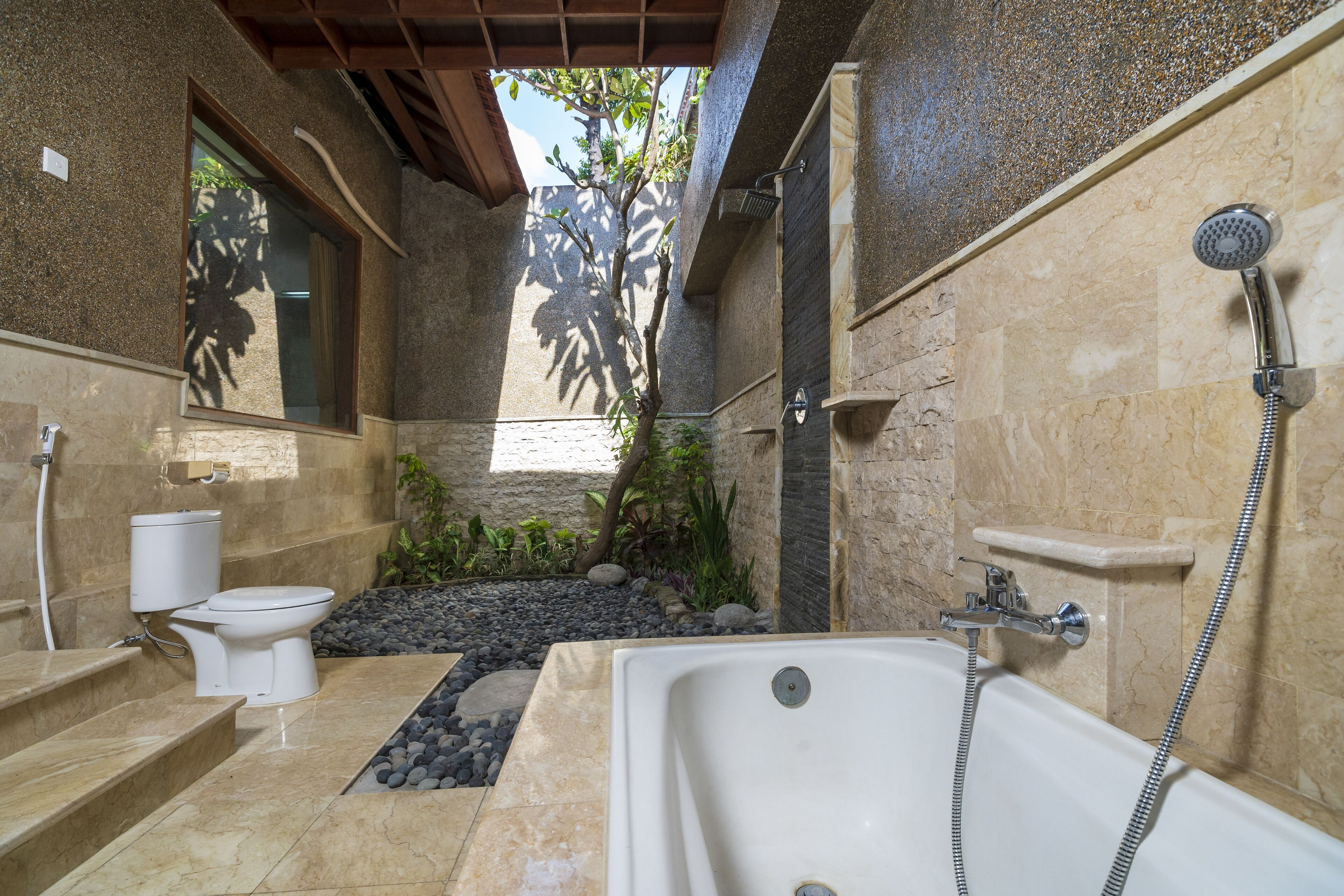 Two Bedroom Pool Villa | Bathroom | Free toiletries, bathrobes, bidet, towels