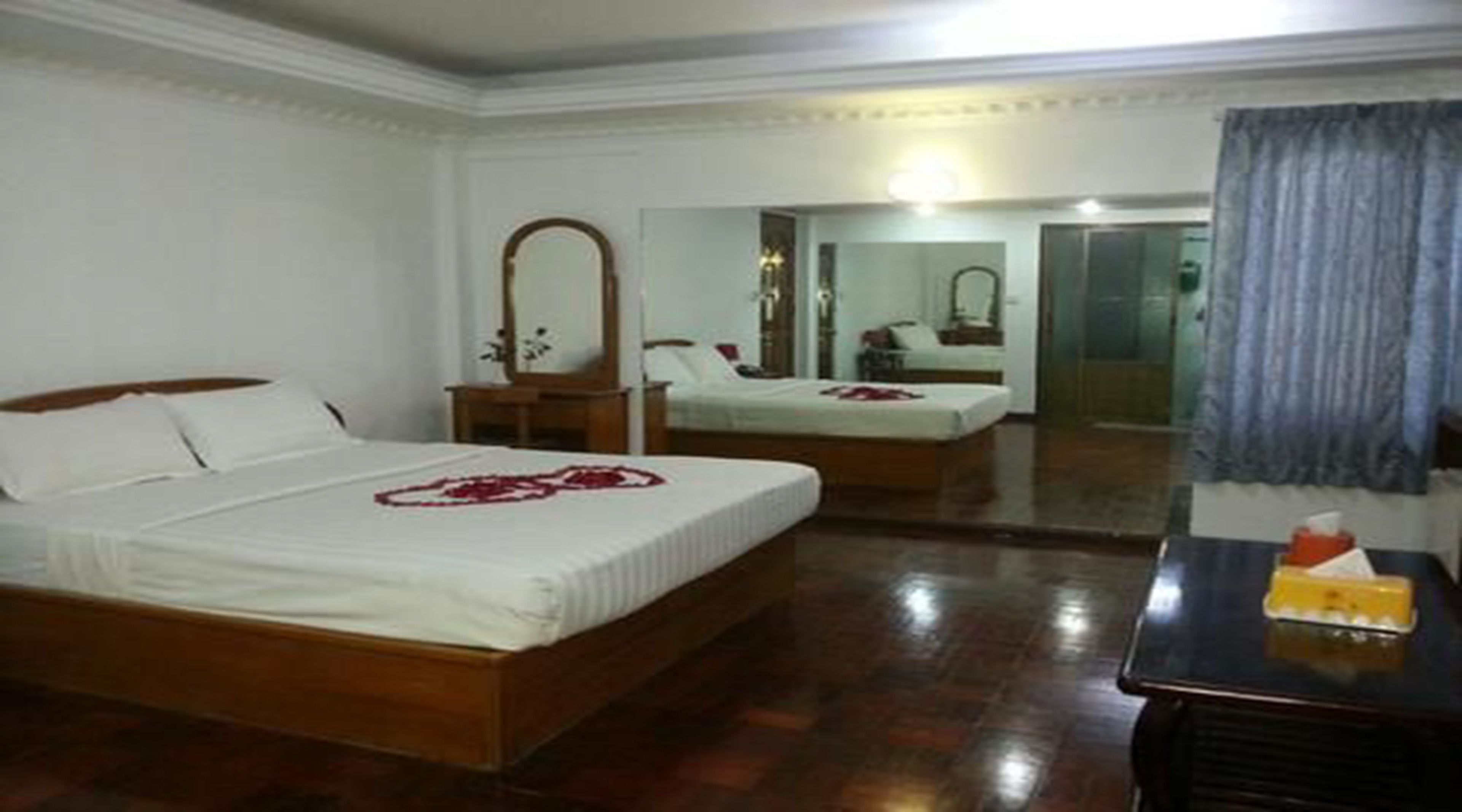 Minibar, desk, blackout curtains, rollaway beds