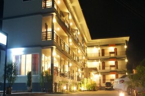 Front of property – evening/night