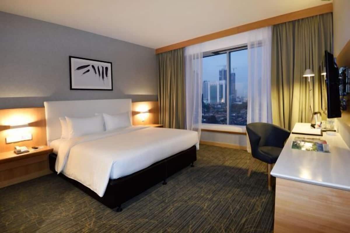In-room safe, desk, blackout curtains, soundproofing