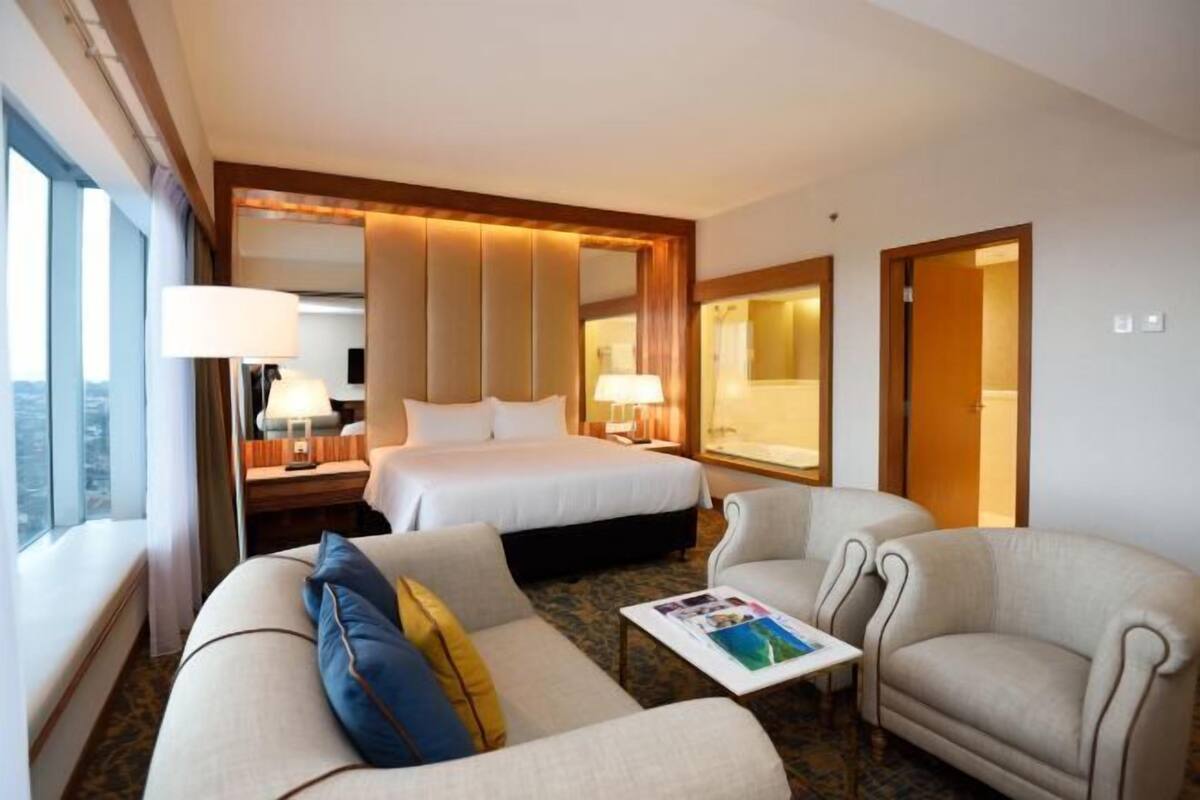 In-room safe, desk, blackout curtains, soundproofing
