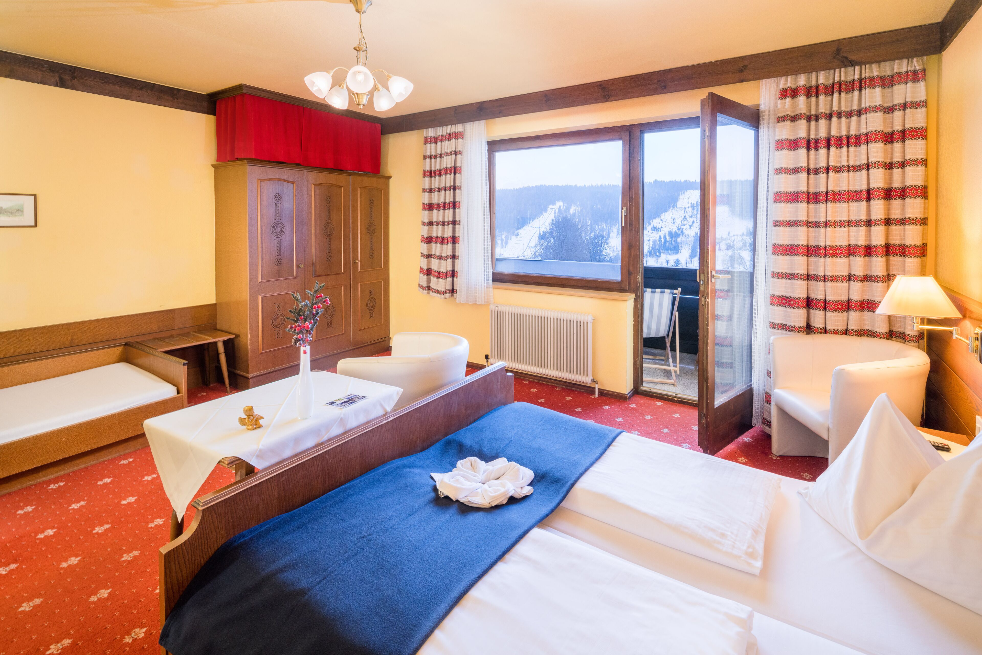 triple room, balcony, mountain view | view from room