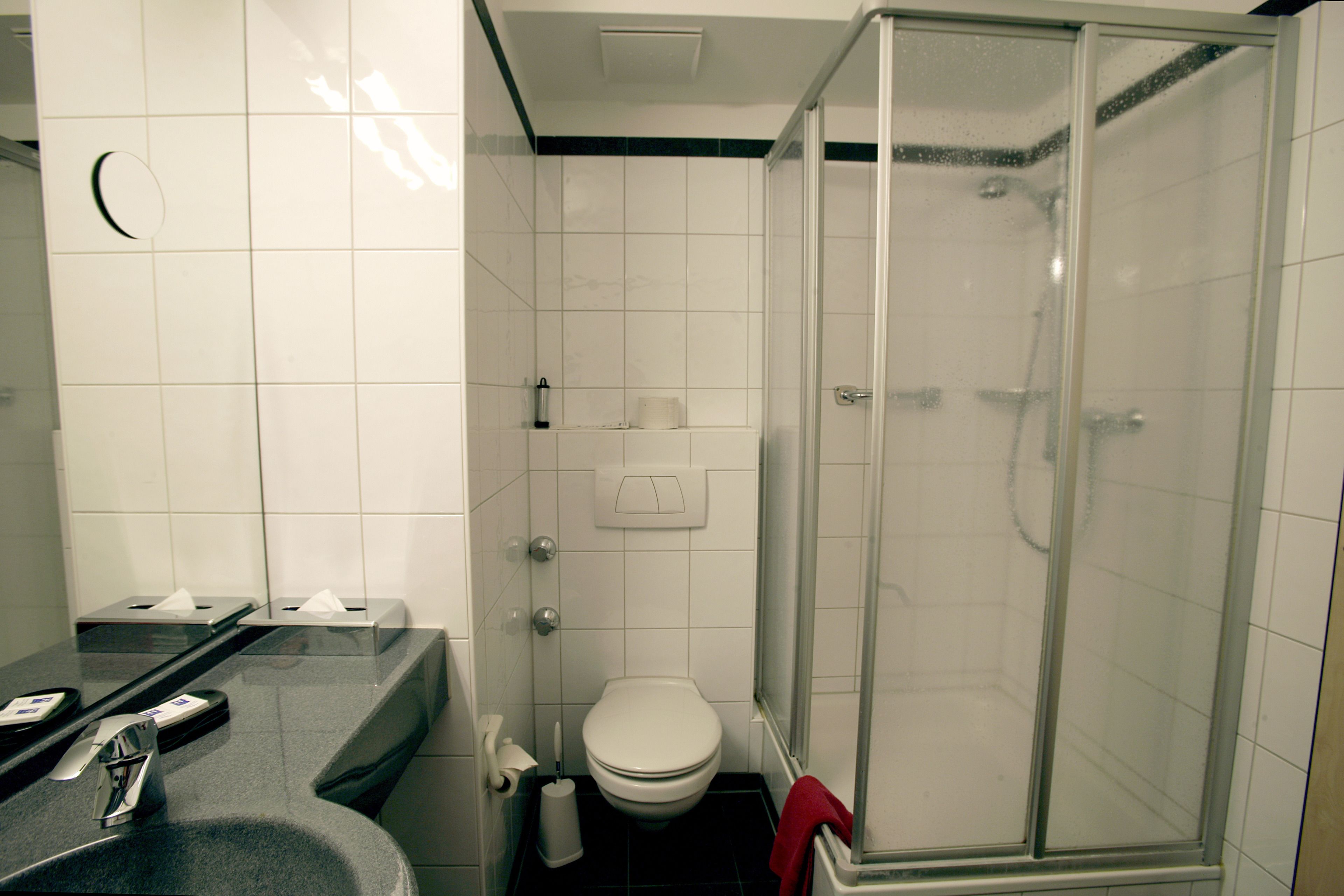 free toiletries, hair dryer, towels