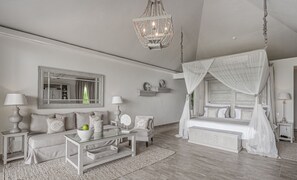 43-inch flat-screen TV with satellite channels, TV