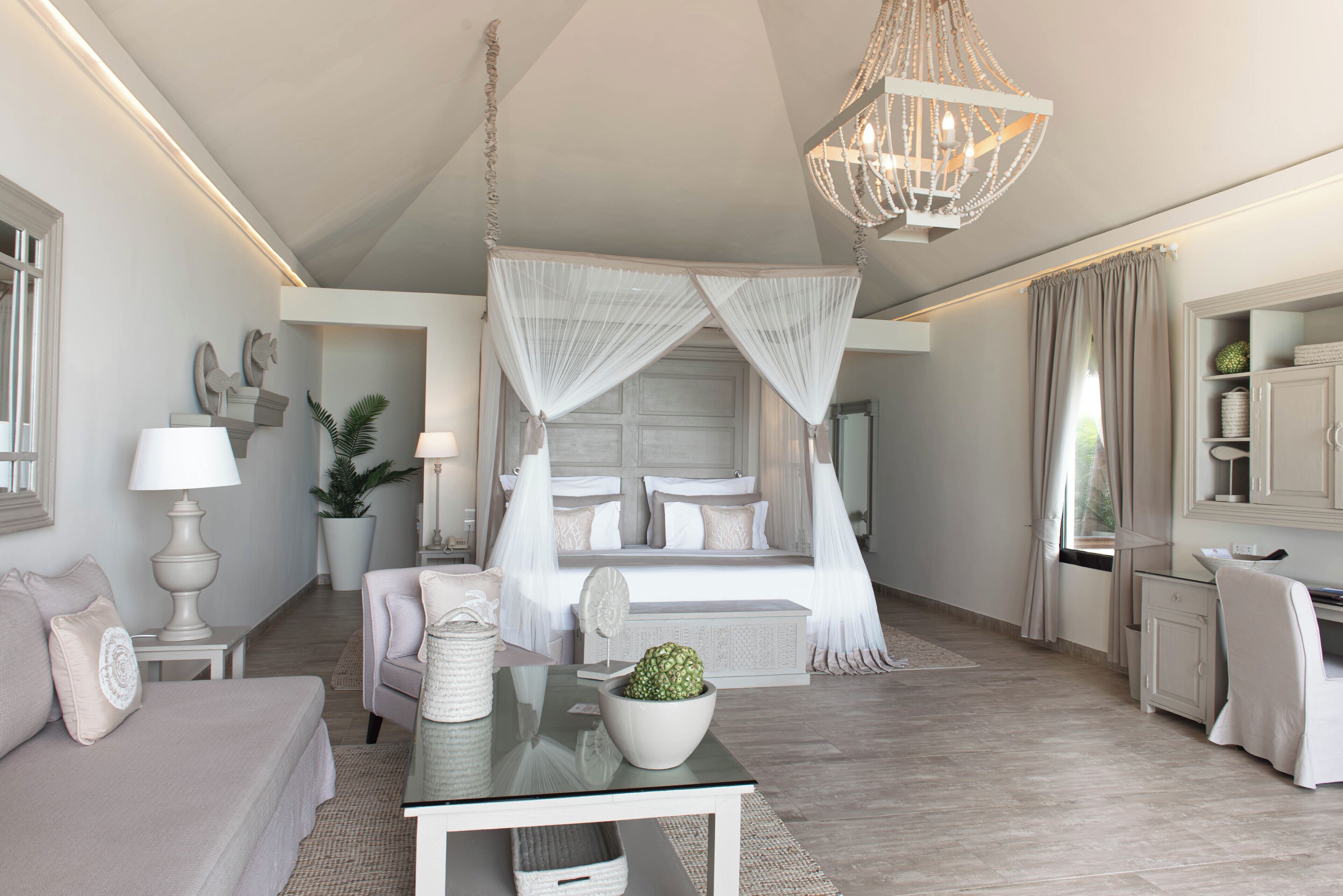 传统别墅, 海洋景观 | 1 多间卧室、高档床上用品、迷你吧、客房内保险箱