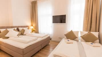 3 bedrooms, premium bedding, individually decorated