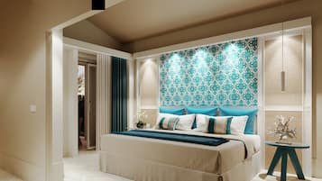 Kamar Deluks | 1 kamar tidur, brankas, ruang kerja ramah laptop, dan tirai kedap cahaya
