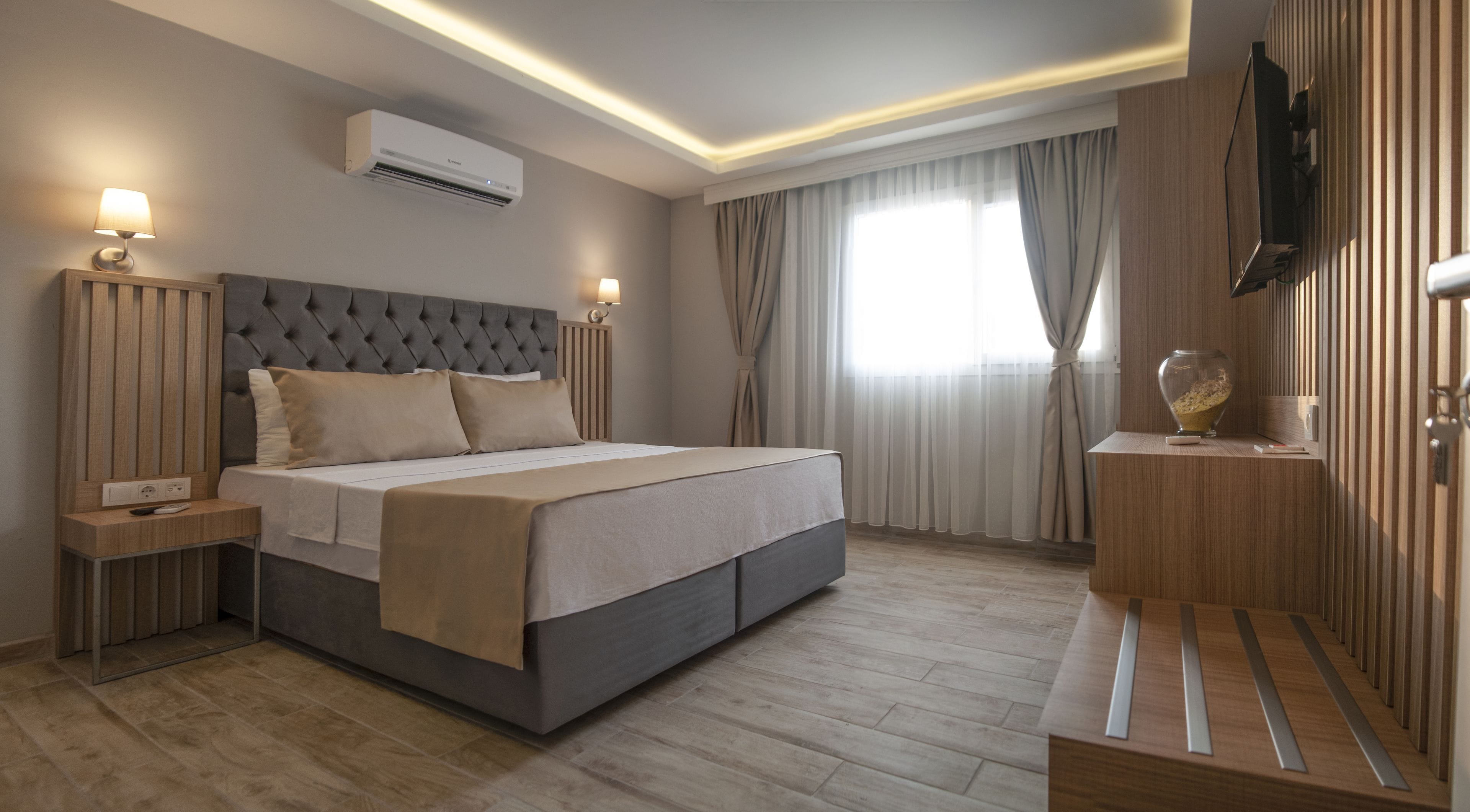 Quarto casal superior | Roupas de cama de algodão egípcio, roupas de cama premium, frigobar