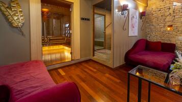 Espace de soins pour les couples, sauna, hammam, hammam, soins corporels