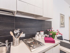 Full-sized fridge, microwave, coffee/tea maker, cookware/dishes/utensils - Vatican City Suites by Hili (Rome)