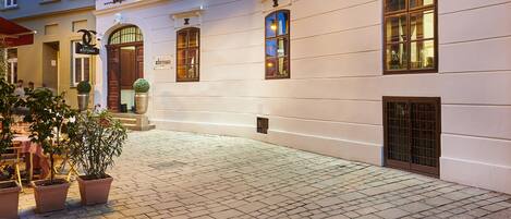 Front of property – evening/night