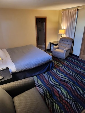 1 bedroom, premium bedding, desk, iron/ironing board