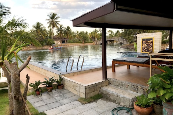 A waterfall pool