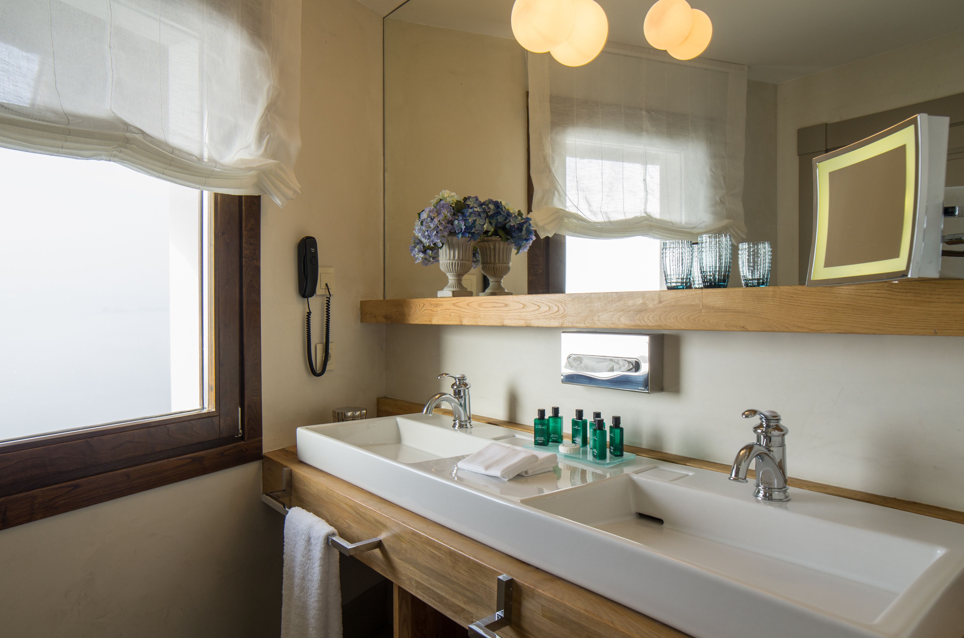 free toiletries, hair dryer, bathrobes, slippers