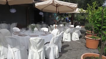 Außenbereich für Bankette