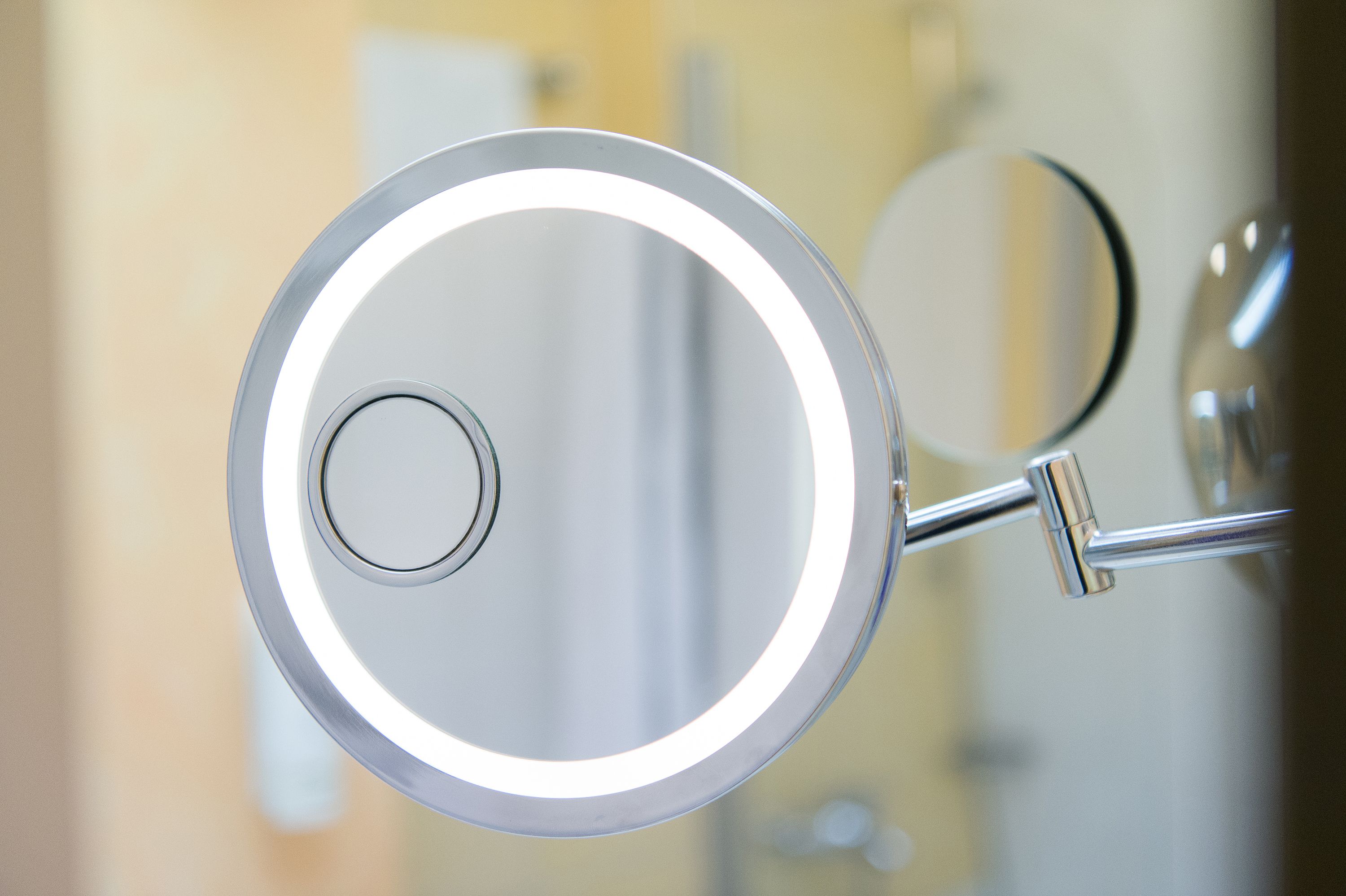 eco-friendly toiletries, hair dryer, towels