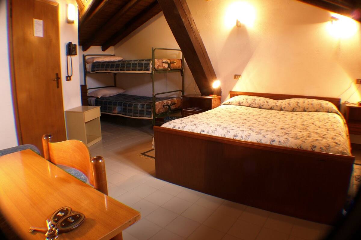 Standard Quadruple Room | Hypo-allergenic bedding, down duvets, in-room safe, desk