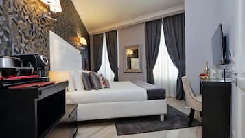 Premium bedding, minibar, in-room safe, desk