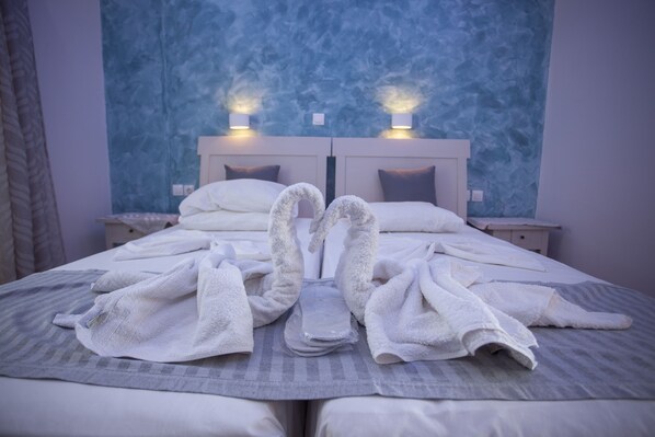 Draps en coton égyptien, literie de qualité supérieure, minibar