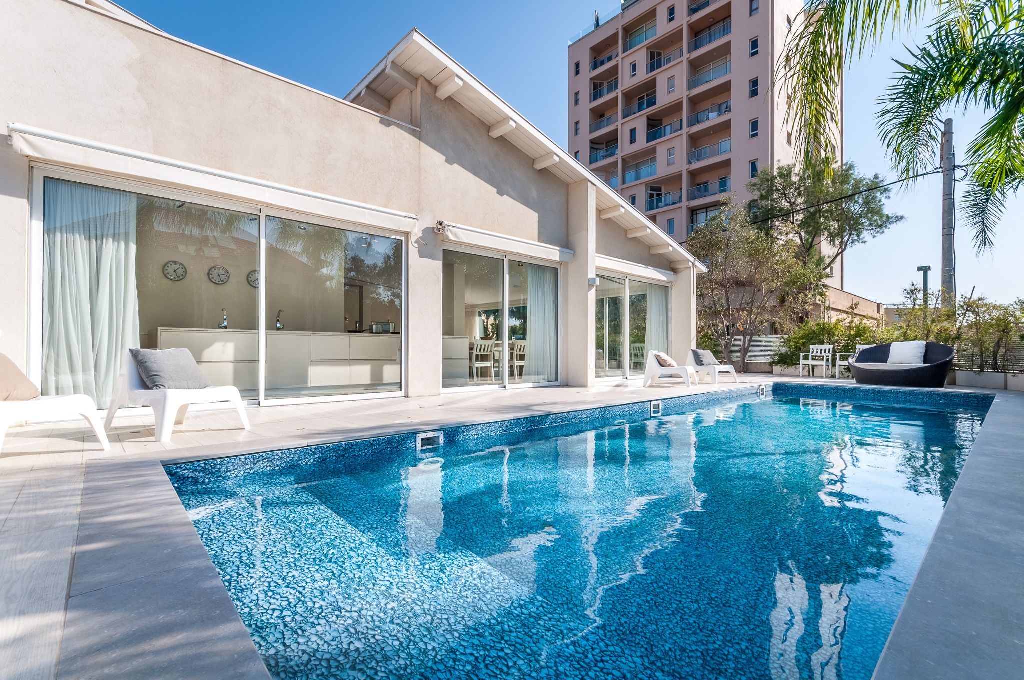 Indoor pool, outdoor pool