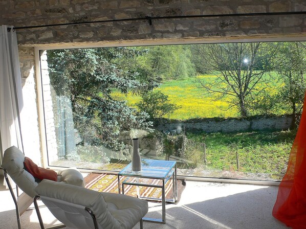 Dobbeltrom – comfort, privat bad, hageutsikt (Chambre "Avec vue") | Utsikt fra overnattingsstedet