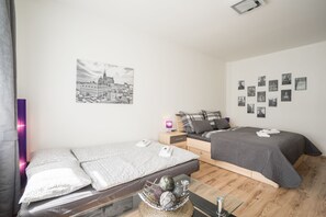 Superior Suite, Garden View | Minibar, in-room safe, desk, soundproofing - Čajkovskij Apartments (Brno)