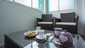 Suite – superior, hageutsikt | Balkong