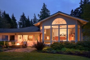 Front of property – evening/night