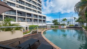 Outdoor pool, open 7:00 AM to 9:30 PM, free cabanas, pool umbrellas