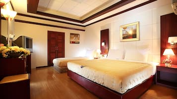 Quarto duplo luxo, 2 camas de casal | 1 quarto, roupas de cama premium, frigobar (abastecido com itens grátis)