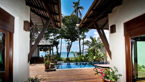 Villa, ved strandkanten (AC in Bedroom Only) | Terrasse/patio
