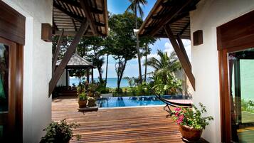 Villa, frente al mar (AC in Bedroom Only) | Terraza o patio