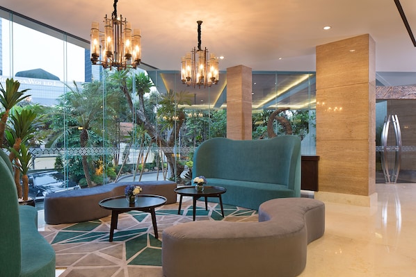 Sala de estar en el lobby