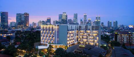 منظر من الجو على ارتفاع عالٍ