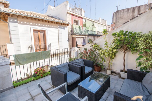 Uitzicht vanuit accommodatie