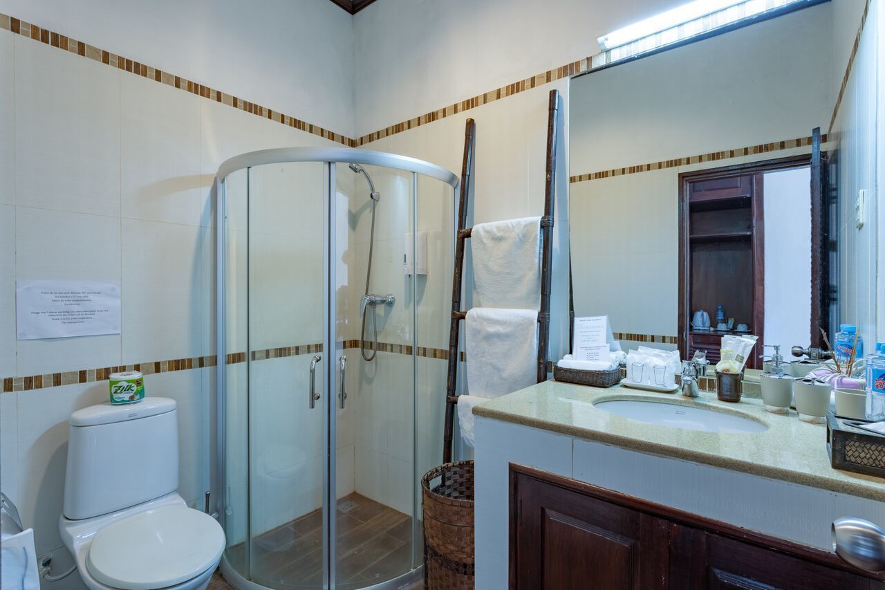 free toiletries, hair dryer, slippers, towels