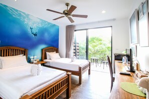 Rain Tree Deluxe, twin Bed | 1 Schlafzimmer, individuell dekoriert, individuell eingerichtet
