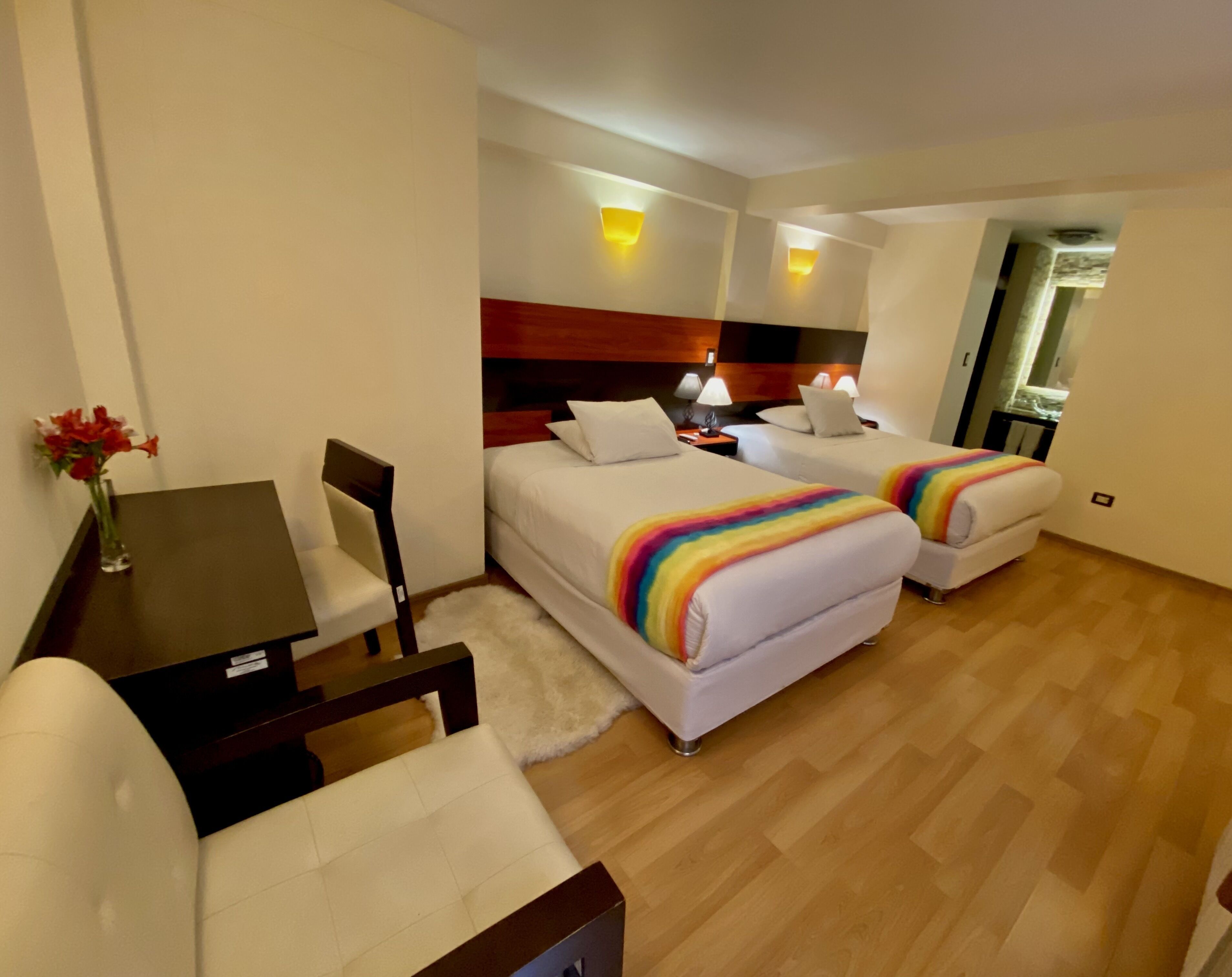 superior twin room, 2 queen beds | premium bedding, in-room safe, desk, free wifi