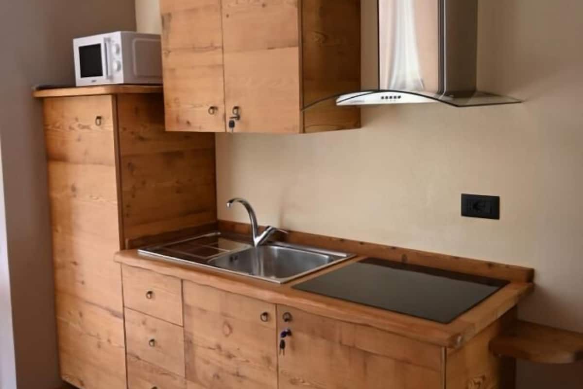 Superior appartement, 1 slaapkamer, terras, op benedenverdieping | Privékeuken