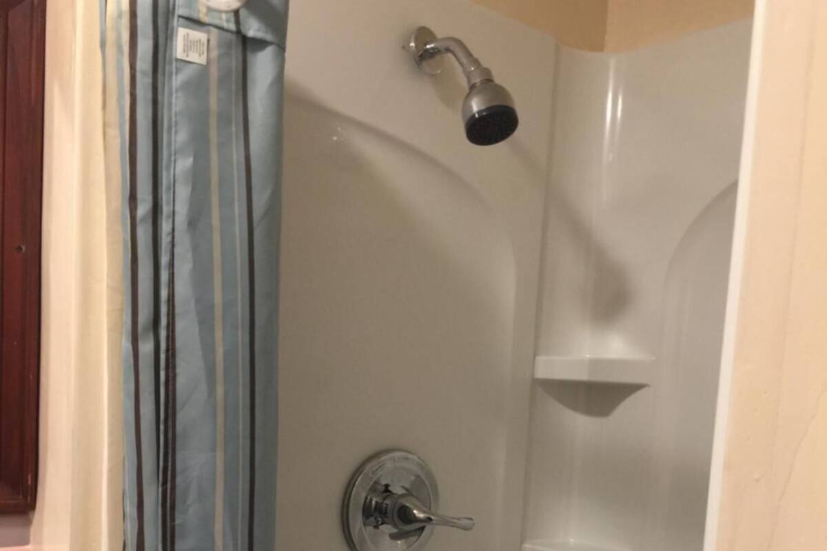 Towels, soap, shampoo, toilet paper