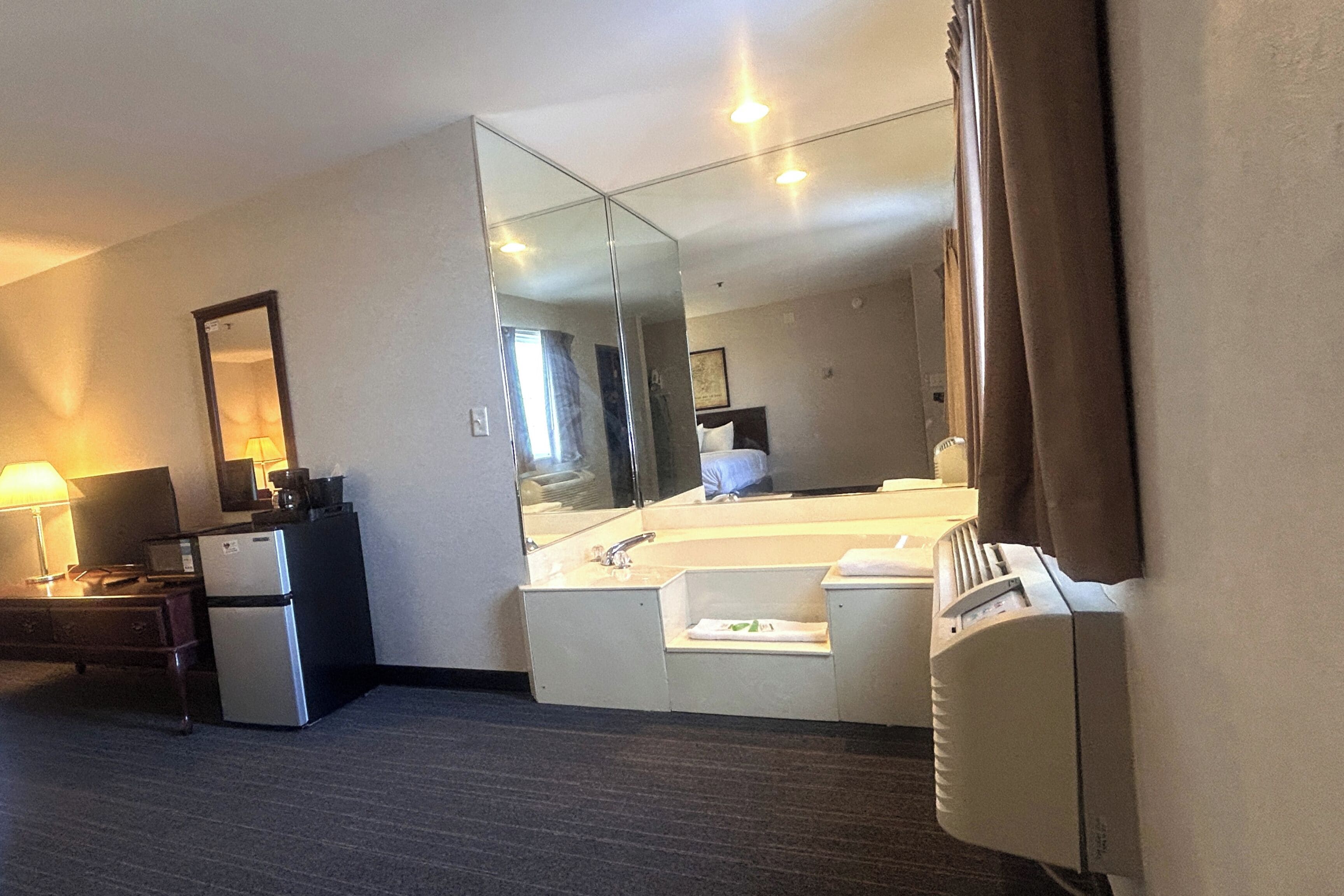 Room, 2 Queen Beds, Non Smoking, Jetted Tub | Iron/ironing board, free WiFi, bed sheets