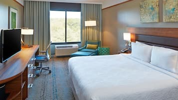 Bureau, espace de travail pour ordinateur portable, rideaux occultants