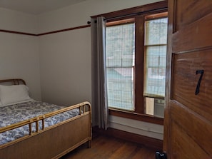 Shared Bath, King Bed, w/ View | 1 bedroom, individually furnished, bed sheets