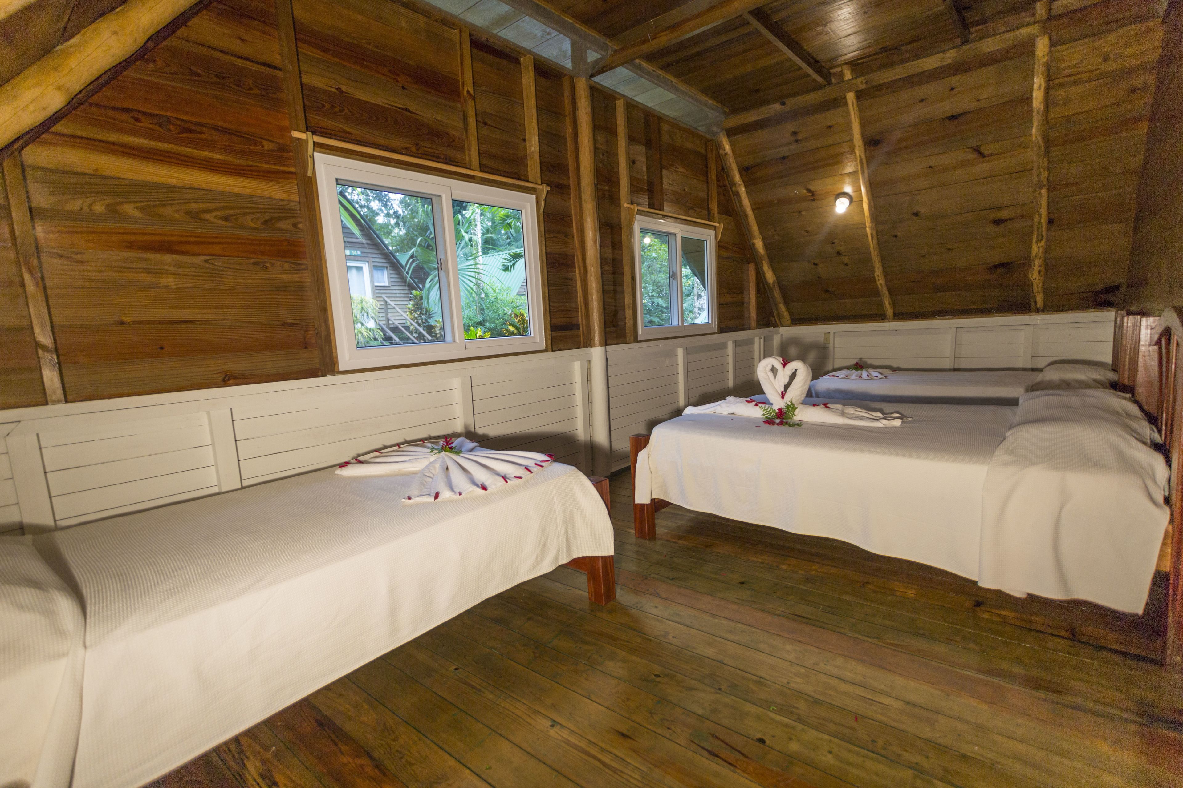 Family Cabin, 2 Bedrooms | In-room safe, desk, bed sheets