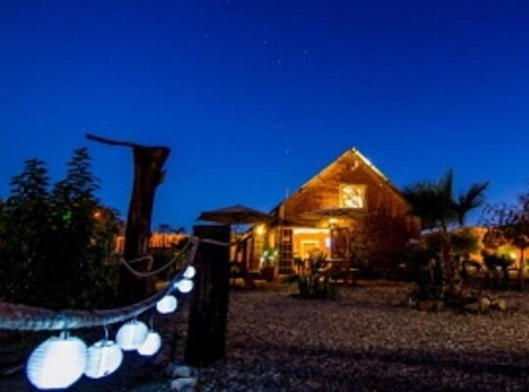 واجهة المنشأة - في المساء/الليل