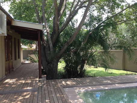 Garden view. Gecko Cottage