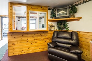 Mostrador para check-in y check-out