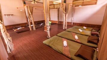 Sauna, hammam, soins d'aromathérapie, massages thaïs, gommages corporels