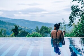 Outdoor pool, an infinity pool, sun loungers - Mount Havana (Udapalatha)